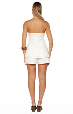 Ailany White Floral Shorts Image