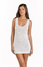 Annalee Cream Crochet Mini Dress Image
