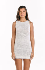 Annalee Cream Crochet Mini Dress Image