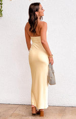 Ashley Yellow Formal Maxi Dress Image