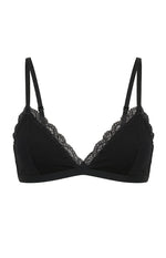 Beatrice Black Jersey Bralette Image