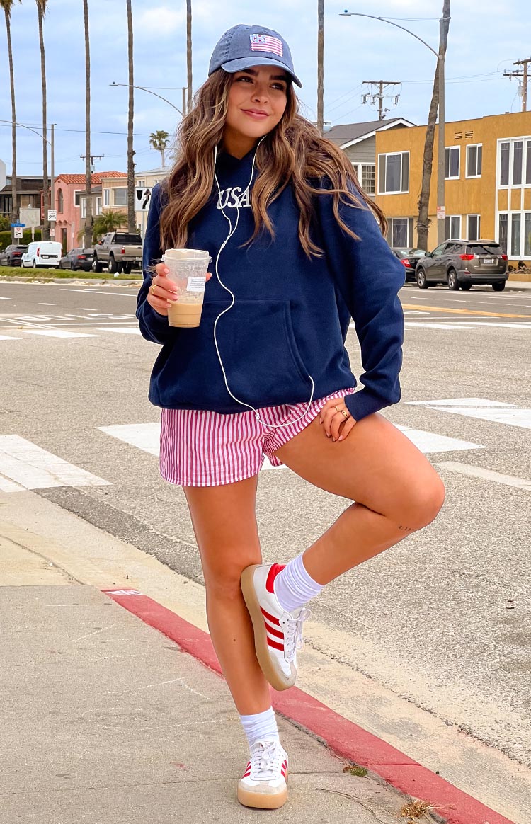 Beginning Navy USA Hoodie Image
