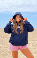 Beginning Navy USA Hoodie Image