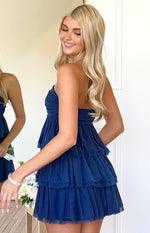 Birthday Girl Navy Mini Party Dress Image