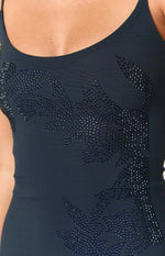 Brenna Navy Sequin Mini Dress Image