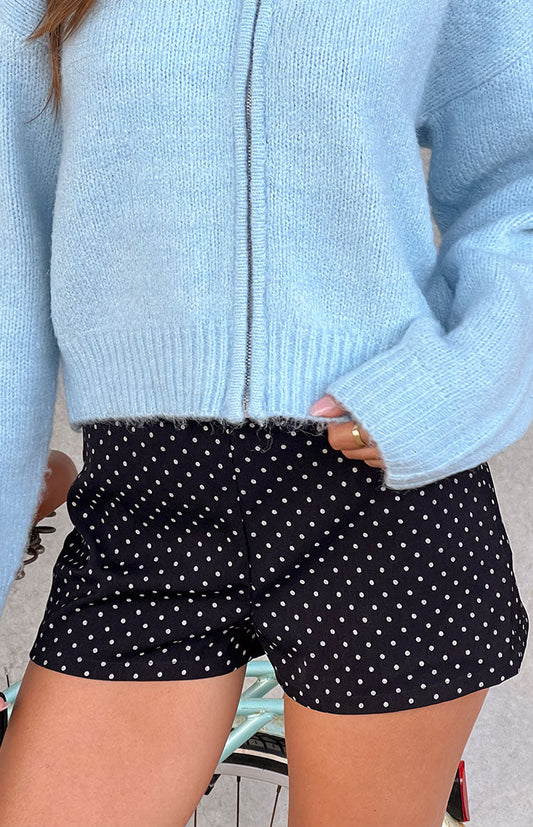Brynn Black Polka Dot Shorts