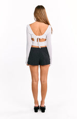 Brynn Black Polka Dot Shorts Image