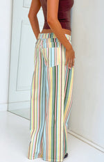 Carrie Multi Stripe Low Rise Jeans Image