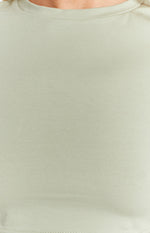 Chantal Sage Cropped Tee Image