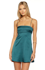 Chantell Teal Mini Dress Image