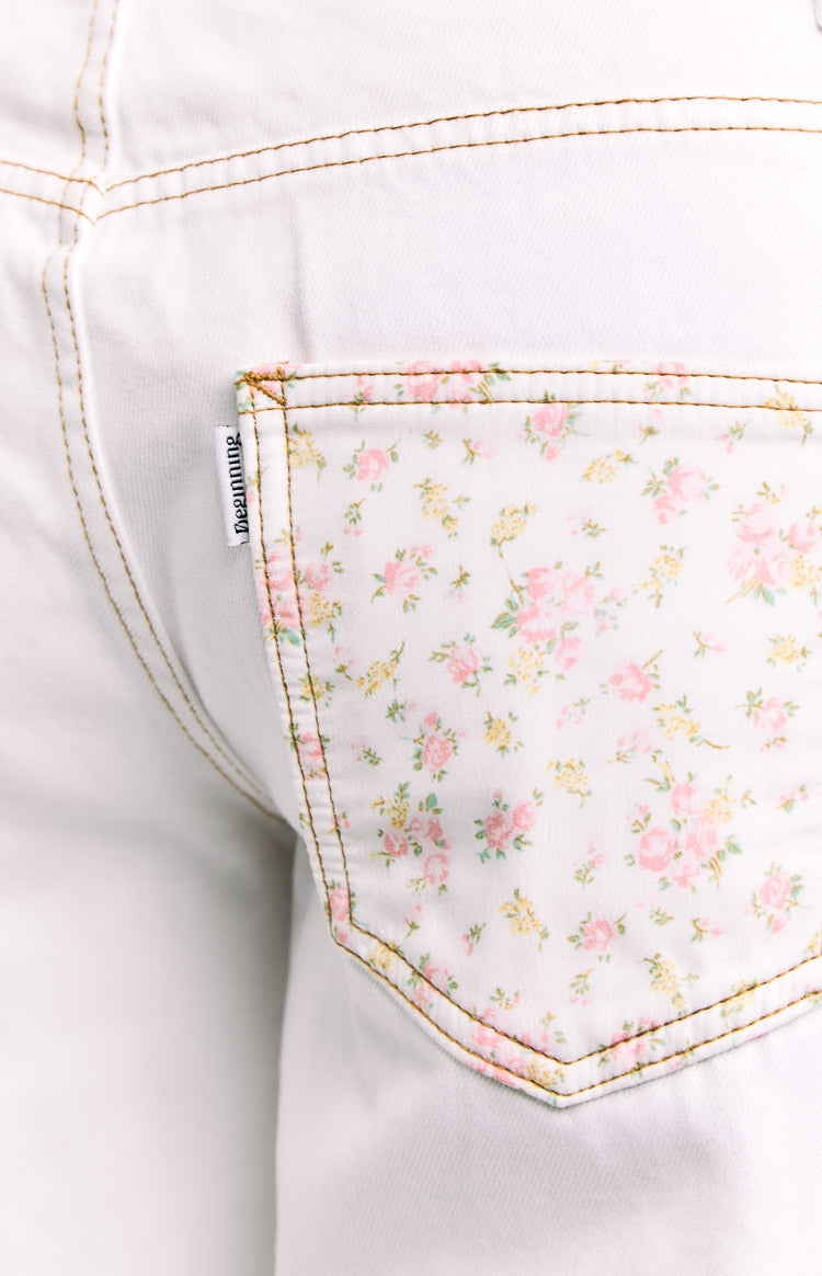 Charli White Low Waist Baggy Leg Jeans Image