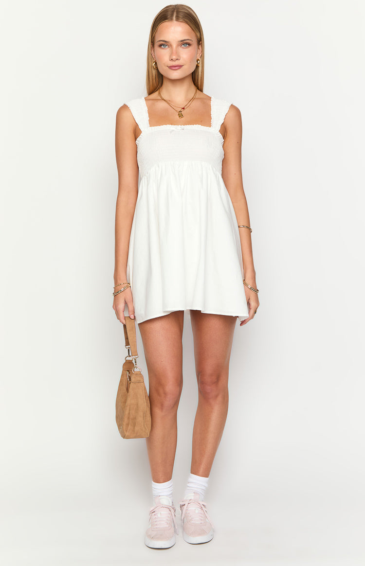 Dekoda White Cap Sleeve Mini Dress Image