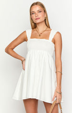 Dekoda White Cap Sleeve Mini Dress Image