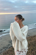 Delvey Cream Chunky Knit Sweater Image