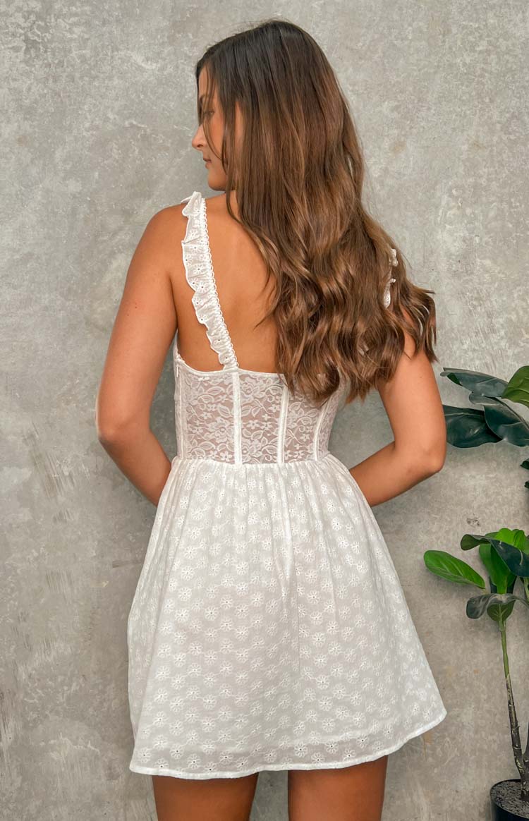 Die For You White Mini Dress Image