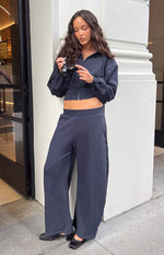 Dora Navy Barrel Leg Track Pants Image