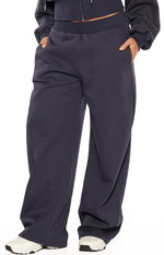 Dora Navy Barrel Leg Track Pants Image