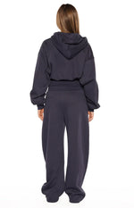 Dora Navy Barrel Leg Track Pants Image
