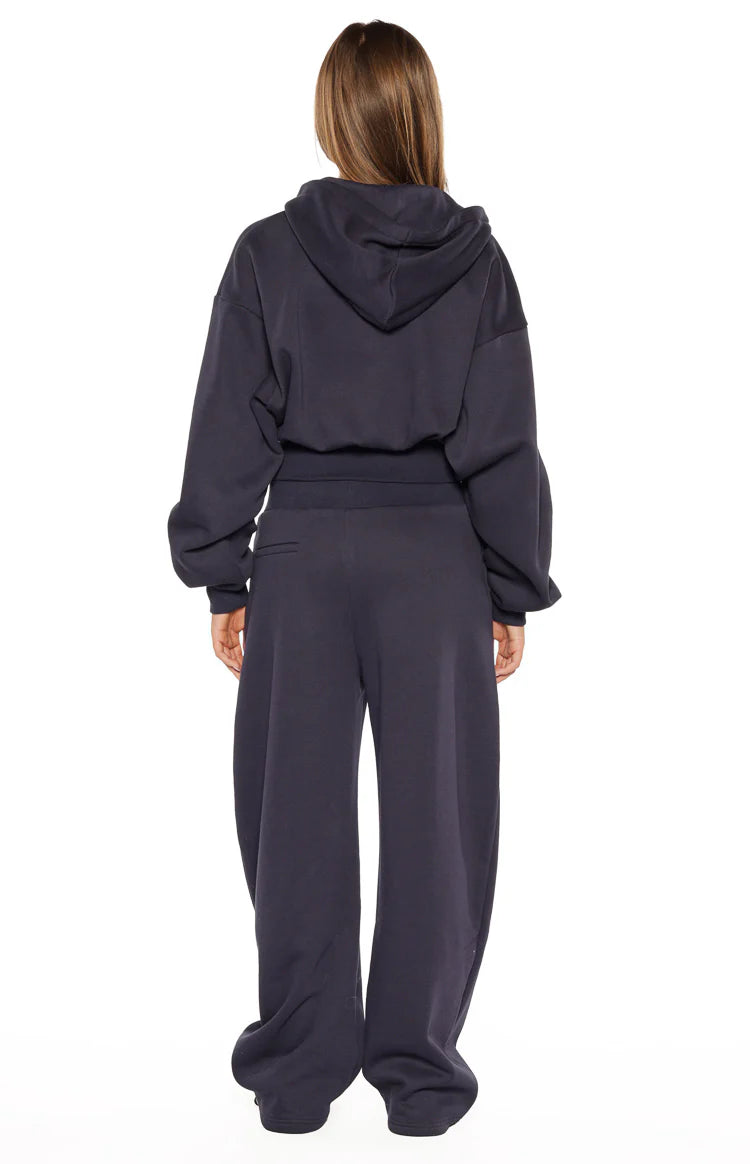 Dora Navy Barrel Leg Track Pants Image