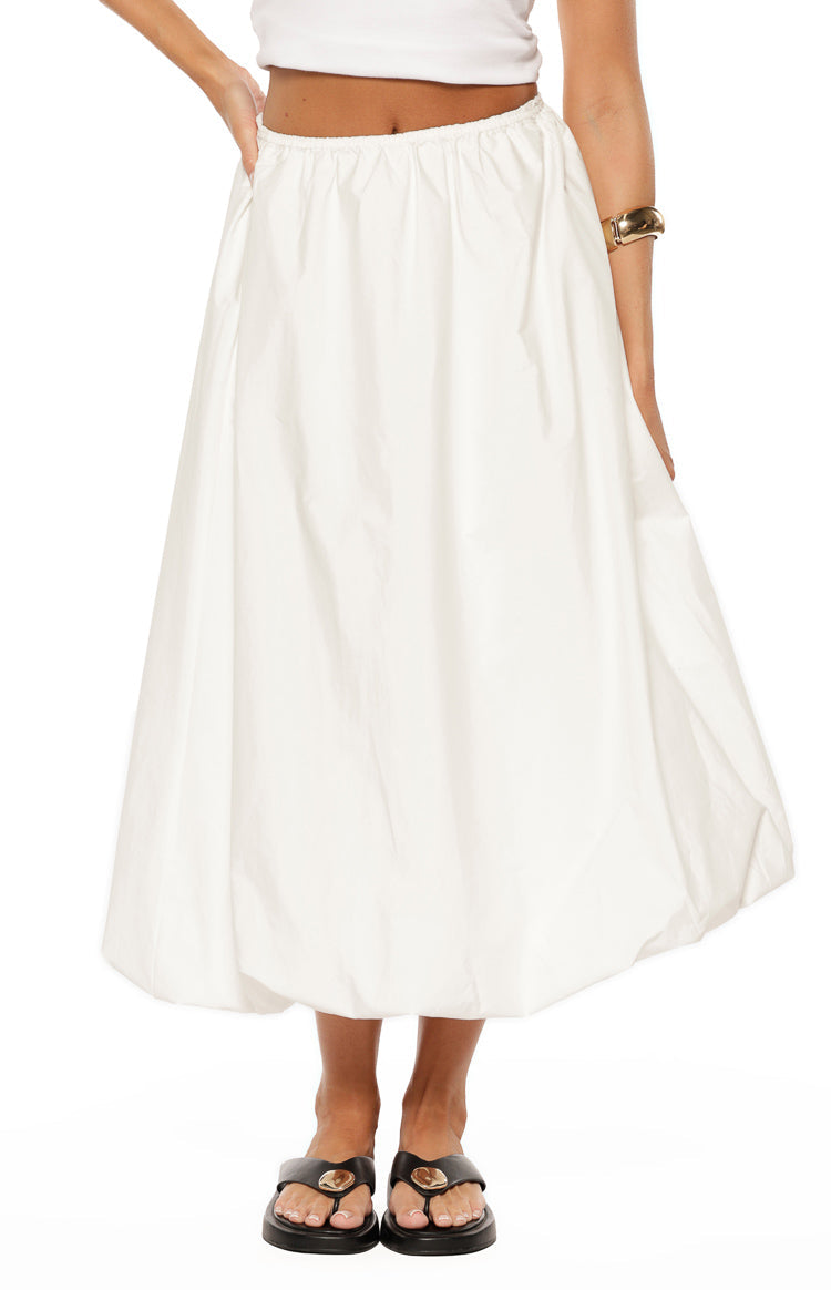 Dorothy White Bubble Hem Skirt Image