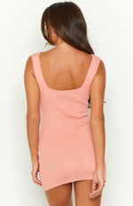 Drea Peach Mini Dress Image