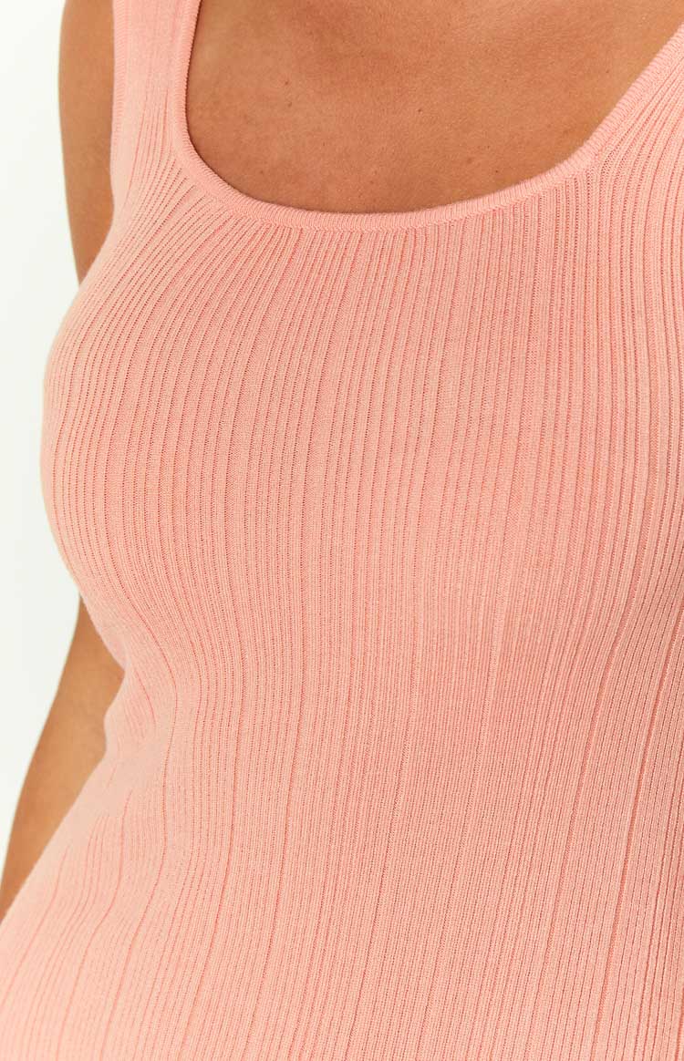 Drea Peach Mini Dress Image