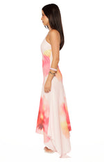 Elowen Pink Floral Halter Maxi Dress Image