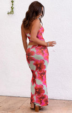 Elsa Green Floral Maxi Skirt Image