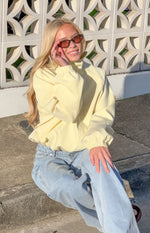 Enya Yellow Funnel Neck Sports Jacket Image