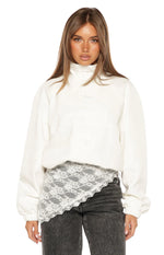 Enya Cream Funnel Neck Sports Jacket Image
