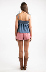 Ethel Blue Denim Top Image