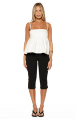 Ethel White Denim Top Image
