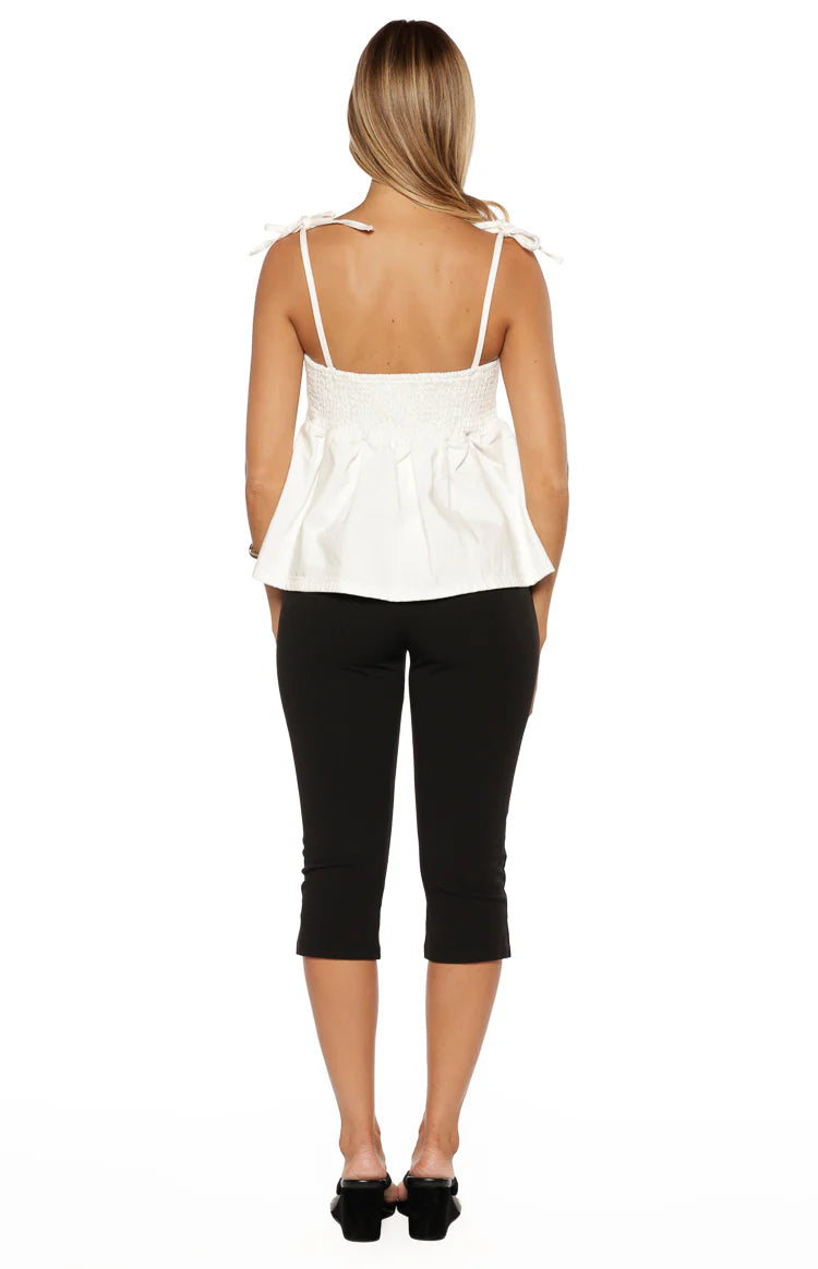 Ethel White Denim Top Image