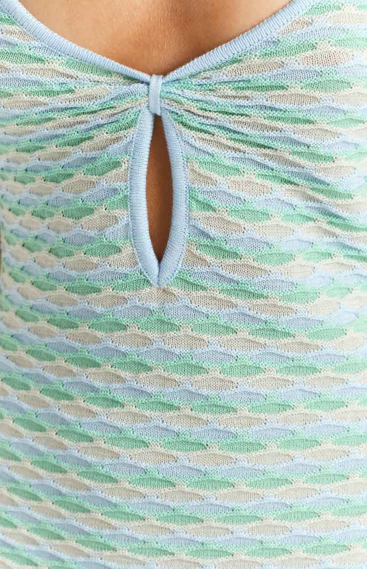 Floris Blue Cut Out Mini Dress Image