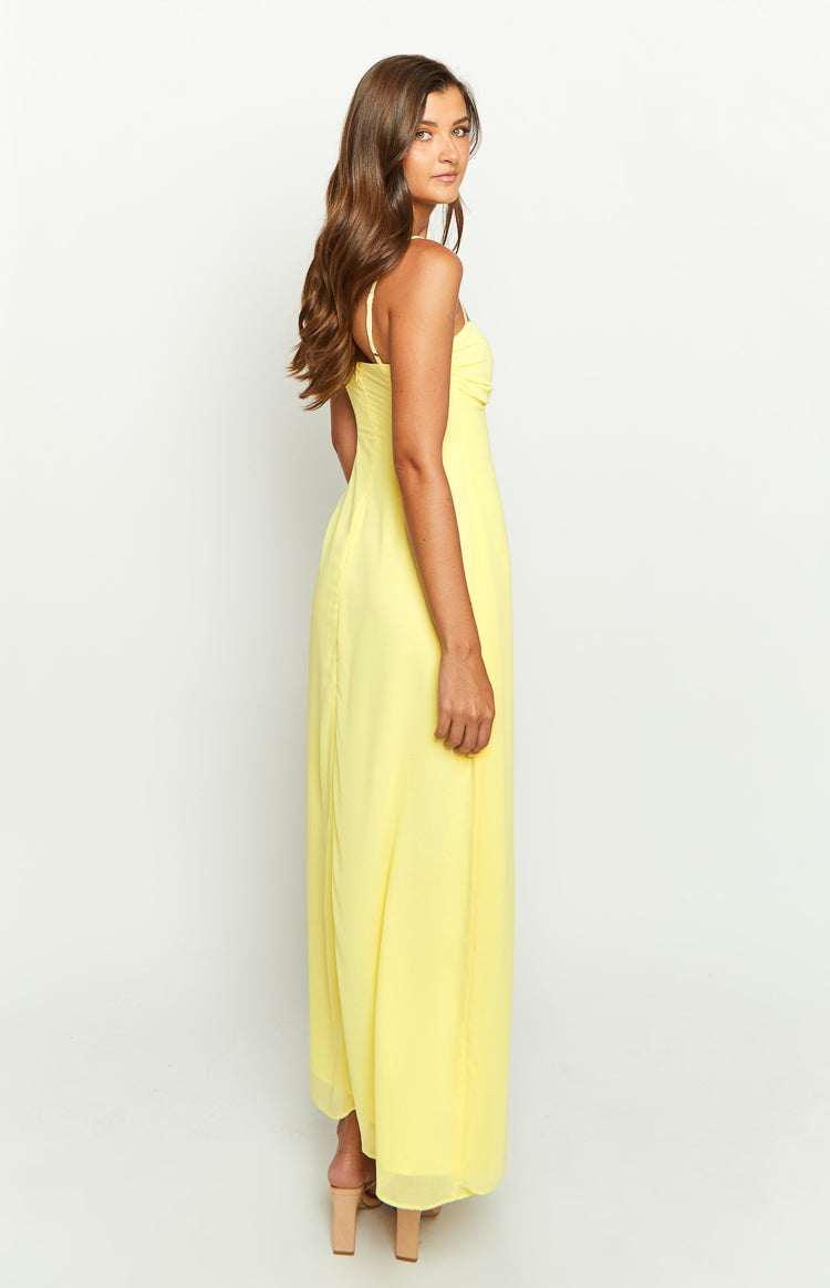 Flossie Yellow Maxi Sleeveless Dress Image