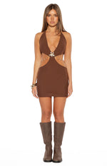 Foxy Brown Chain Detail Mini Dress Image