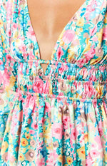 Genovia Floral Long Sleeve Mini Dress Image