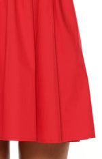 Gracelyn Red Embroidered Mini Dress Image