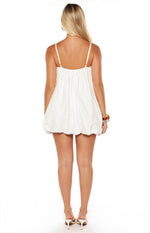 Harles White Bubble Hem Mini Dress Image