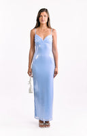 Honey Blue Sequin Maxi Dress