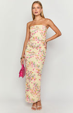 Imogen Yellow Bloom Maxi Dress Image