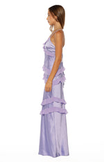 Inara Lilac Ruffle Maxi Dress Image