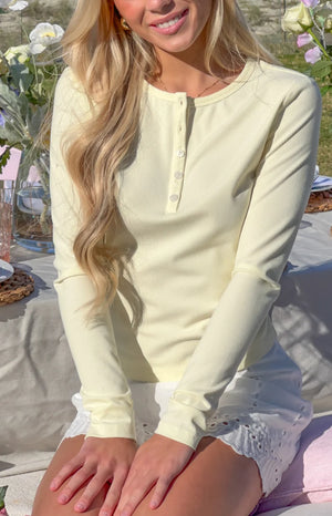 Isabelle Yellow Long Sleeve Top