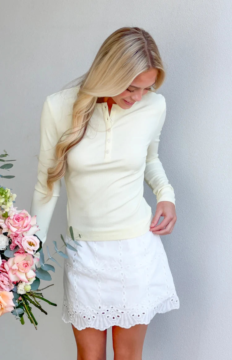 Isabelle Yellow Long Sleeve Top Image