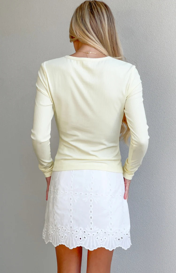 Isabelle Yellow Long Sleeve Top Image