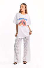 Jev White Lace Pants Image