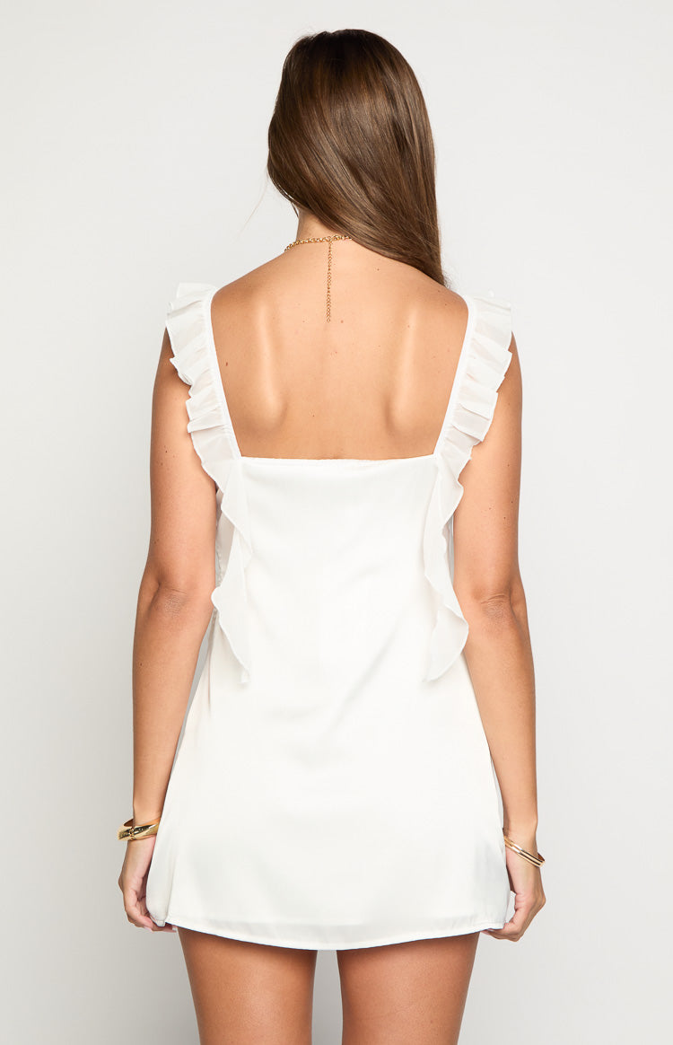 Joyce White Mini Dress Image