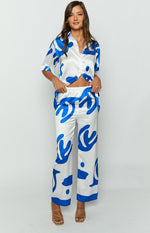 Karren Blue Print Pants Image