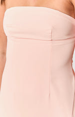 Lenora Pink Strapless Maxi Dress Image