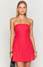 Love Parade Red Strapless Mini Dress Image